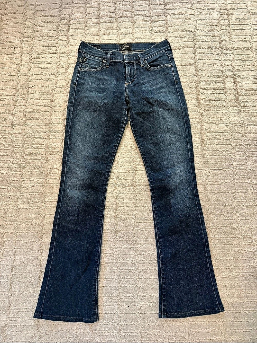 AGoldE Juliette Flare Jeans in Blue Waist 24 Like New